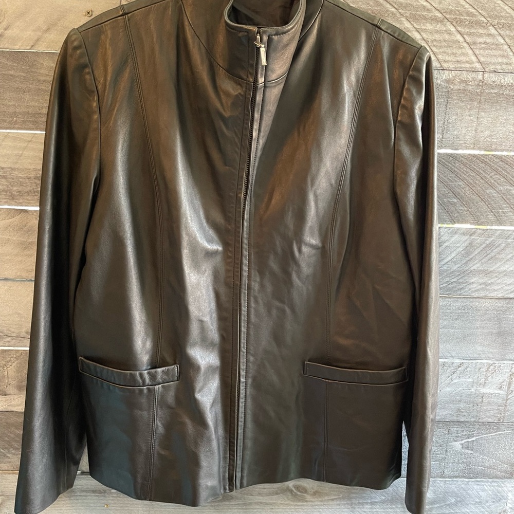 JLC New York Black Leather Jacket